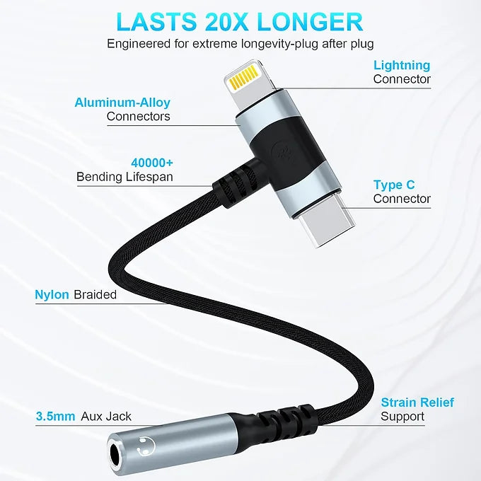 Wired Earplug Earbuds with 2-in-1 Adapter