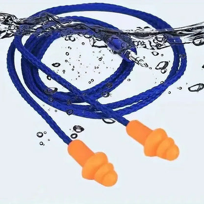 Corded Earplug Earbuds with 2-in-1 Adapter