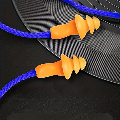 Corded Earplug Earbuds with 2-in-1 Adapter