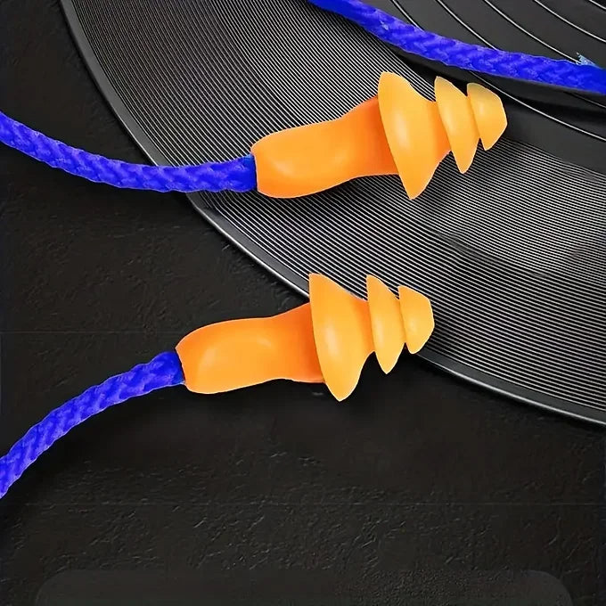 Corded Earplug Earbuds with 2-in-1 Adapter